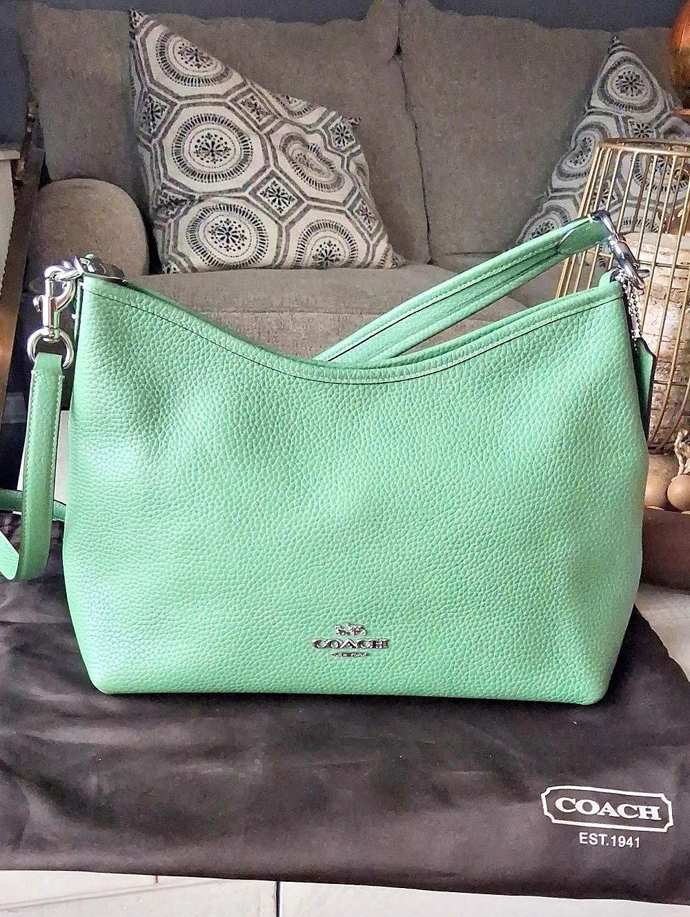 Coach Laurel Shoulder Bag Green